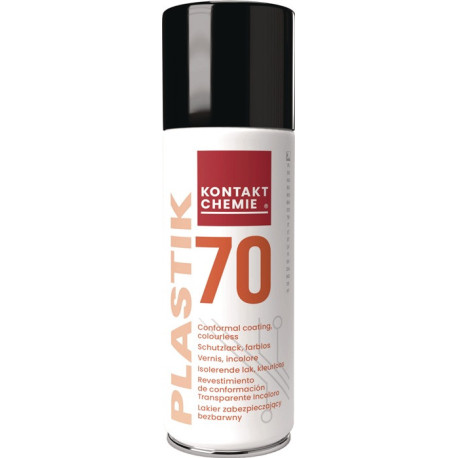 Vernis de protection PCB PLASTIK 70 incolore aérosol 200 ml KONTAKT CHEMIE (Par 12)