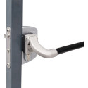 Serrure anti-panique grise 4 trous Mont.f.40-60mm profil LOCINOX