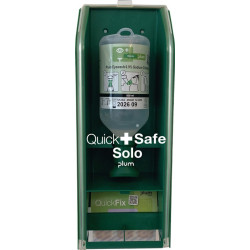 Douche oculaire QuickSafe Solo 0,5l+recharge de pansement B140mm