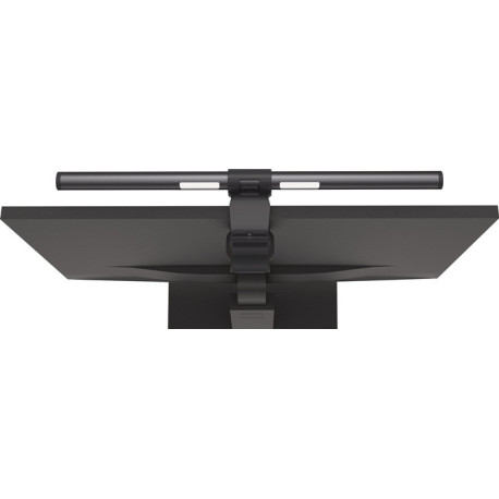 Écran lumineux ABS.Fe noir avec pince LED HANSA