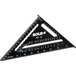 Angle de chevron RS 18 pied L.185mm 0degré-90degré Alu.SOLA