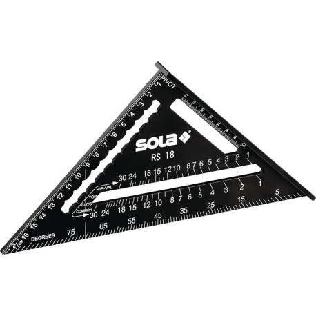 Angle de chevron RS 18 pied L.185mm 0degré-90degré Alu.SOLA