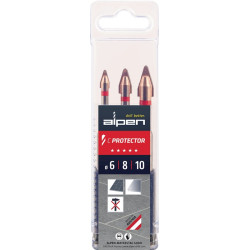 Jeu de forets à carrelage C PROTECTOR 3 pièces D.6/8/10mm ALPEN