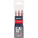 Jeu de forets à carrelage C PROTECTOR 3 pièces D.6/8/10mm ALPEN