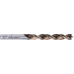 Foret hélicoïdal TIMBER TWIST D.9,5mm total L.125mm ALPS