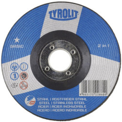 Disque abrasif BASIC D230xS8mm grain 30 serti foret 2en1 22,23mm TYROLIT (Par 10)