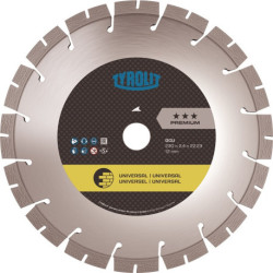 Disque à tronçonner diamanté DCU Premium D.125mm alésage.22,23mm construction univ.10mm TYROLIT
