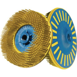 Brosse ronde soleil D.115mm M14 épaisseur fil 1,25mm Ku.K.80 12000min 5 TYROLIT