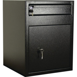 Coffre-fort H600xL460xP470mm 71l 1 porte.1 abattant noir ROTTNER
