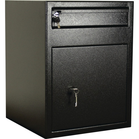 Coffre-fort H600xL460xP470mm 71l 1 porte.1 abattant noir ROTTNER