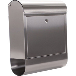 Boîte aux lettres Rondello H.435mm L.385mm P.140mm gris VA DIN C4 ROTTNER
