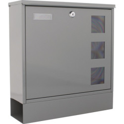 Boîte aux lettres Postale H.380mm L.365mm P.120mm grise STA DIN C4 ROTTNER