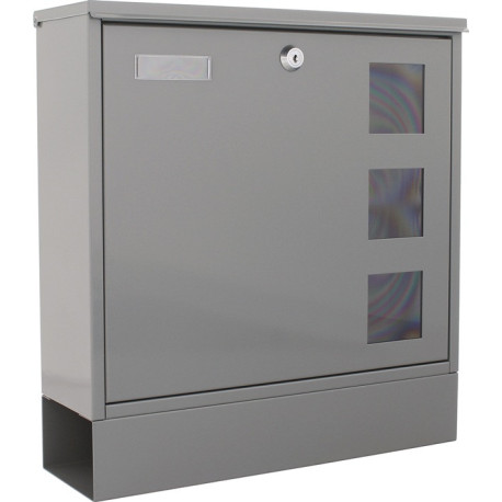 Boîte aux lettres Postale H.380mm L.365mm P.120mm grise STA DIN C4 ROTTNER