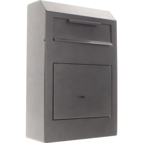 Coffre-fort H380xL250xP115mm 5l 1 porte.1 abattant noir ROTTNER