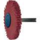 Disque brosse radiale Sunburst D.51mm K.220 Rouge 10000min TYROLIT