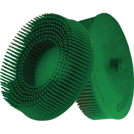 Disque brosse radiale Sunburst D.76mm K.50 A50 XCRS B.76 vert 20000min TYROLIT
