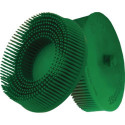 Disque brosse radiale Sunburst D.76mm K.50 A50 XCRS B.76 vert 20000min TYROLIT