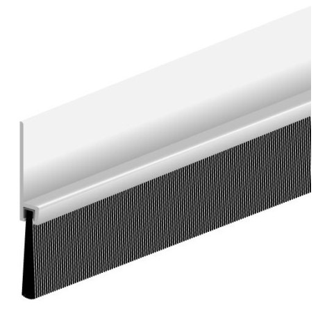 Joint bas de porte alu IBS 70 250cm Hauteur de la brosse 29mm