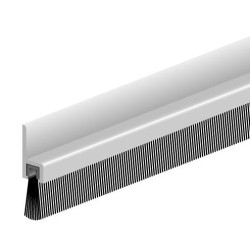 Bas de porte en aluminium avec brosse IBS31 - 100 cm - 0308201D - ELLEN -