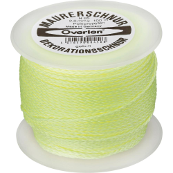 Cordeaux macon PP fluoressant 2,0mm 100m jaune Overmann
