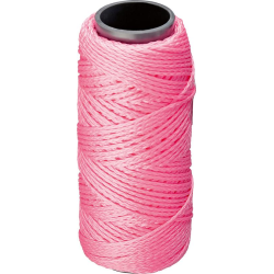 Cordeaux macon PP fluoressant 1,3mm 50m pink Overmann