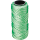 Cordeaux macon PP fluoressant 1,3mm 50m vert Overmann