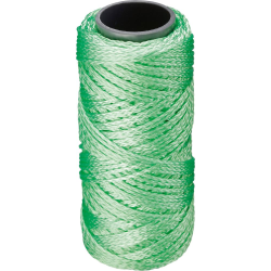 Cordeaux macon PP fluoressant 1,3mm 50m vert Overmann