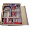 Set outils 13 pièces boite bois