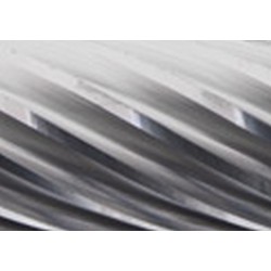 Fraise sur tige de 6 mm, en carbure, forme sphérique KUD, denture INOX, Forme : KUD 1210, Ø de la tête 12 mm, Long. de tête 10 mm, Long. totale : 51 mm