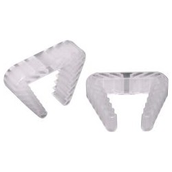 Danto Pince de fenetre, Fenetre bouchon, Dispositif blocage de fenetre pour Épaisseur de cadre 3,0 jusqu'à 5,0 cm, Choix Couleur et Quantité - Transparent, Nombre : 1 pièce