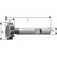 Fraise pour rainures en T - une taille, Ø x Larg. : d1h 11 x b e8 : 22,5 x 4,0 mm, Long. totale l1 63 mm, pour clavette-disque 4,0 x 9 mm,