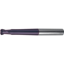Fraise torique extra longue, Type N, en carbure monobloc, K05/K10, revêtement TiAIN, Ø d1 : 3,0 mm, Long. totale l1 80 mm, Long. coupe l2 3,5 mm