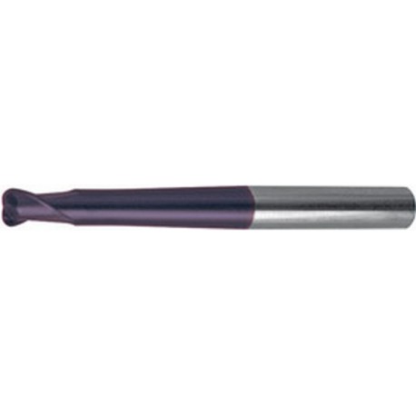 Fraise torique extra longue, Type N, en carbure monobloc, K05/K10, revêtement TiAIN, Ø d1 : 6,0 mm, Long. totale l1 80 mm, Long. coupe l2 6 mm
