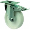 Roulette avec frein 150mm Poly LG.R