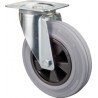 Roulette caoutchouc 200 mm KU
