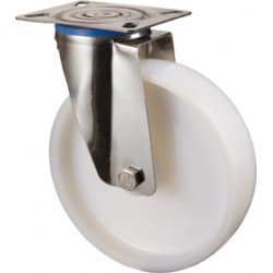 Roue plastique - acier inoxidable --d 150mm 300KG Tragpour