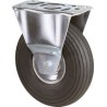 Roulette 200mm LG.R Cadre ech Galv. Roue gonflable