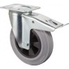 Roulette avec frein .125mm KU