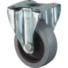 Roulette , Roue Caoutchouc gris Gleitlager 80 mm
