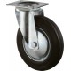 Roulette 80 mm Lg. R Roue Caoutchouc