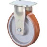 Roulette charge lourdes - Polyuréthane 125 mm
