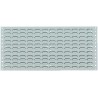 Panneau affichage étiquette 495x457 mm gris RAL 7035