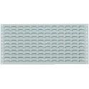 Panneau affichage étiquette 1486x457 mm gris RAL 7035