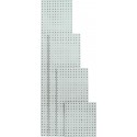 Plaque perforée 991x457 mm gris clair RAL 7035