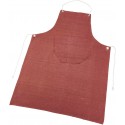 Tablier rouge/marron
