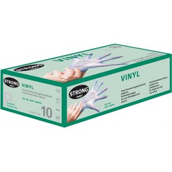 Gants jetables en vinyle Ť Sanya ť, sans poudre,Gr. 8(Box a100St.)
