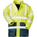 Parka haute visibilité ,Taille XL, jaune/bleu