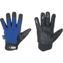 Gant de protection hiver Freezer,Taille 8, noir/bleu