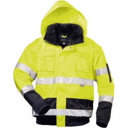 Gilet polaire Haute visibilité Siegfried, Taille M, jaune/marine
