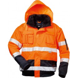 Veste softshell Haute visibilité VOLKER Taille M, orange/marine